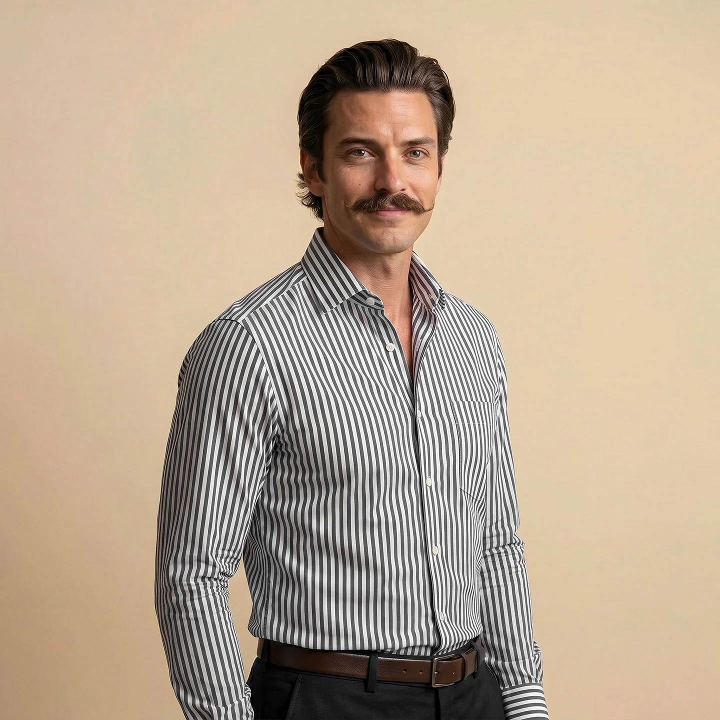 Boardroom Bengal Stripes Shirt In Midnight