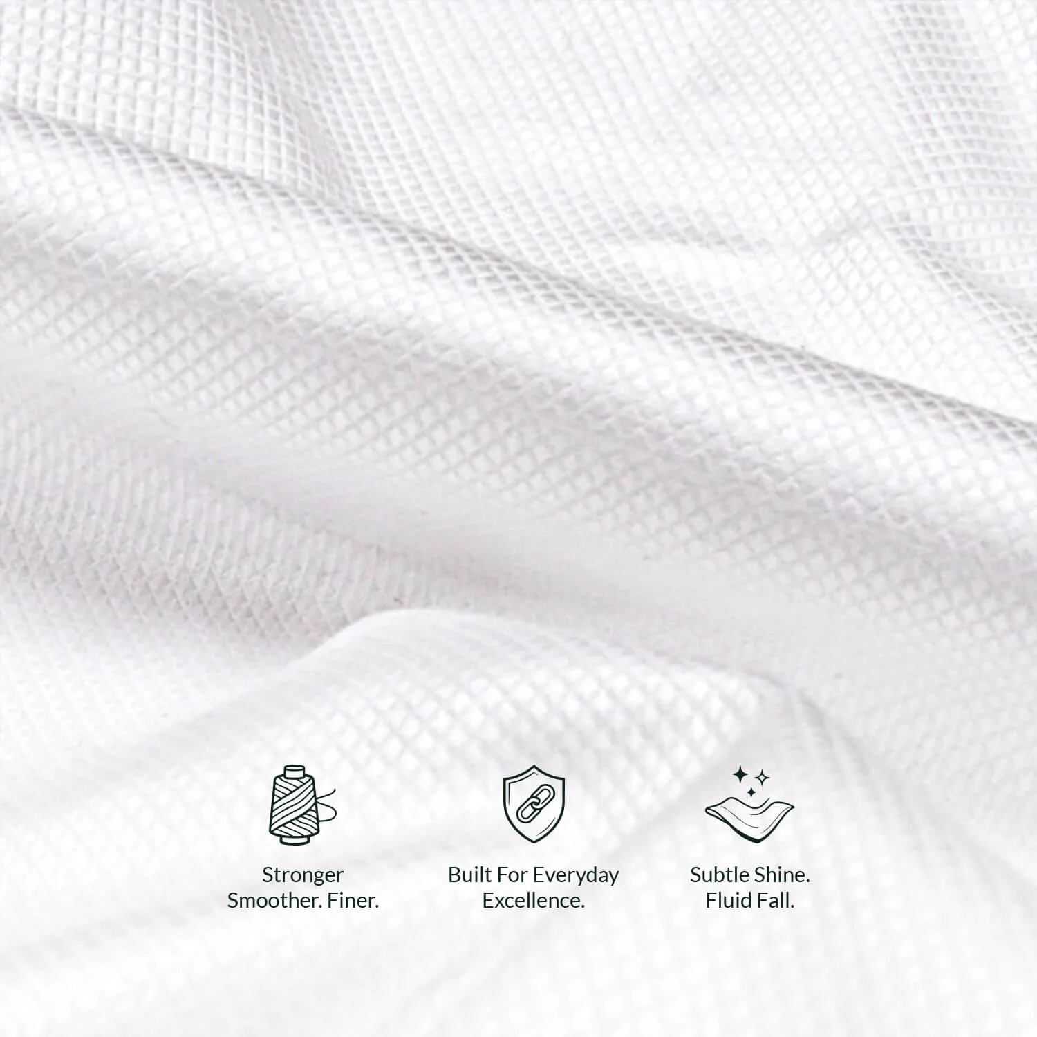 Diamond Dobby 2 Ply Cotton Shirt in Cloud White - Image 2