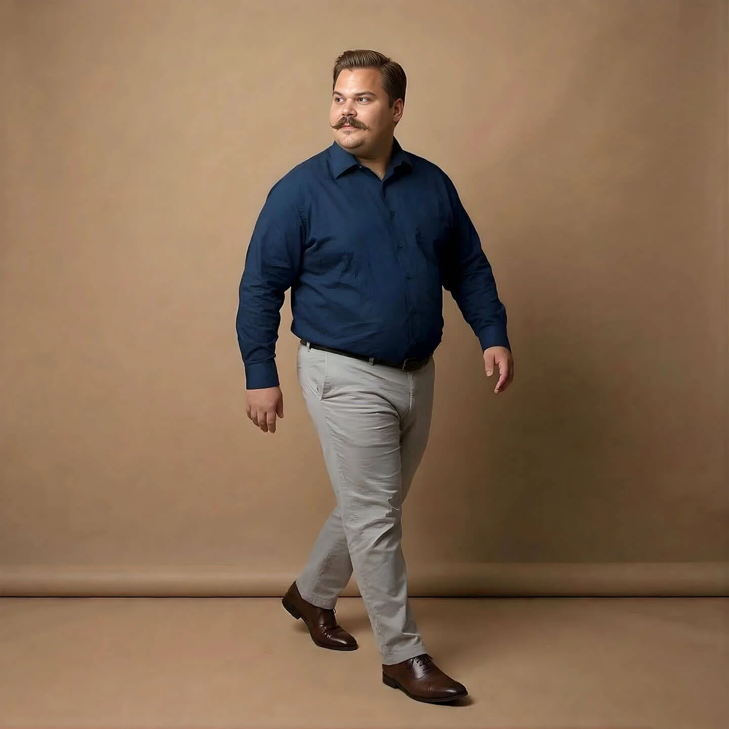 Flexi Stretch Plus Shirt in Saphire - Image 10