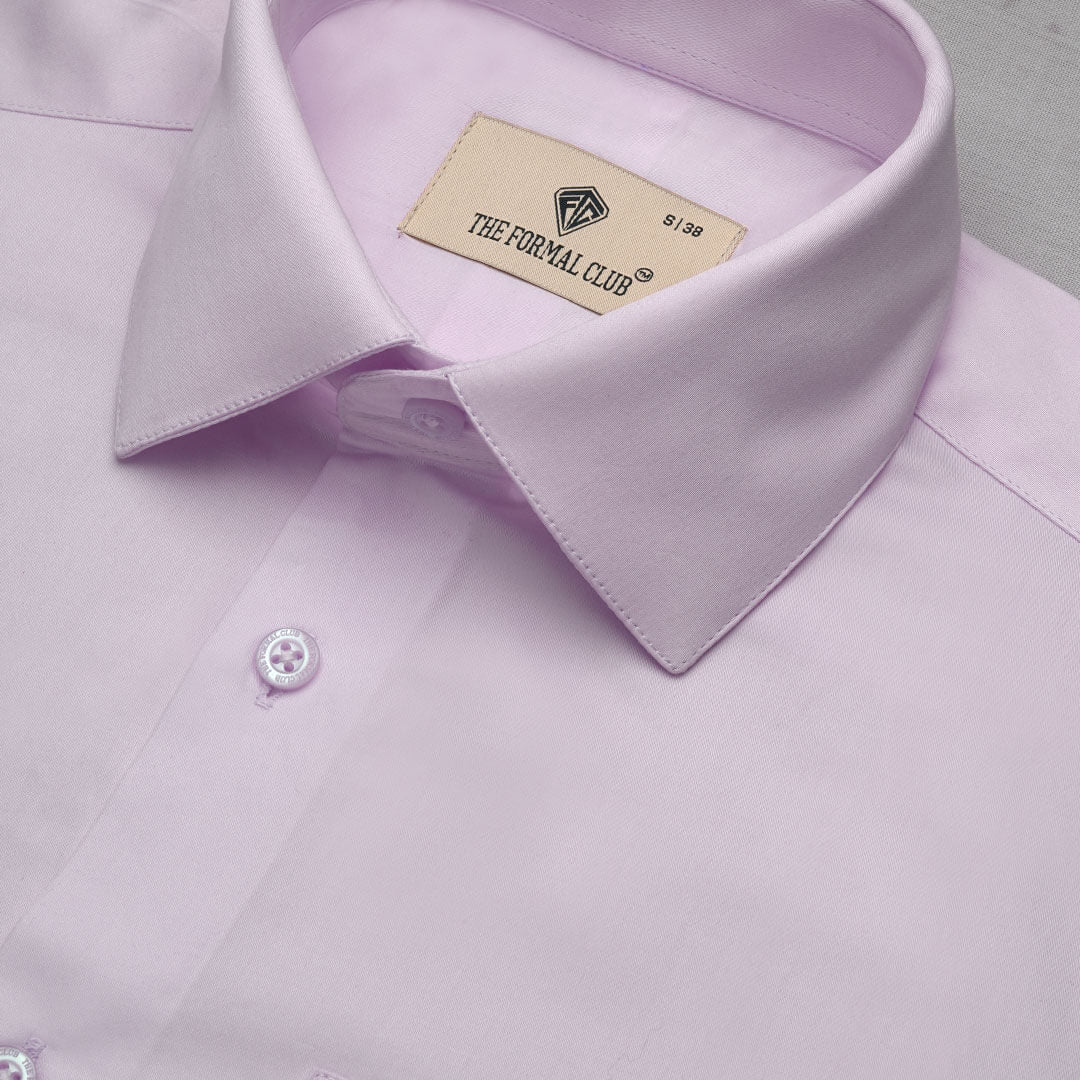 French Cuff Giza Cotton Shirt In Dusty Rose - Image 3