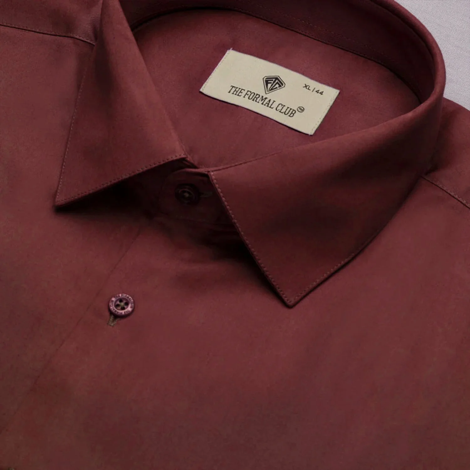 French Cuff Giza Cotton Shirt In Wineberry - Image 4
