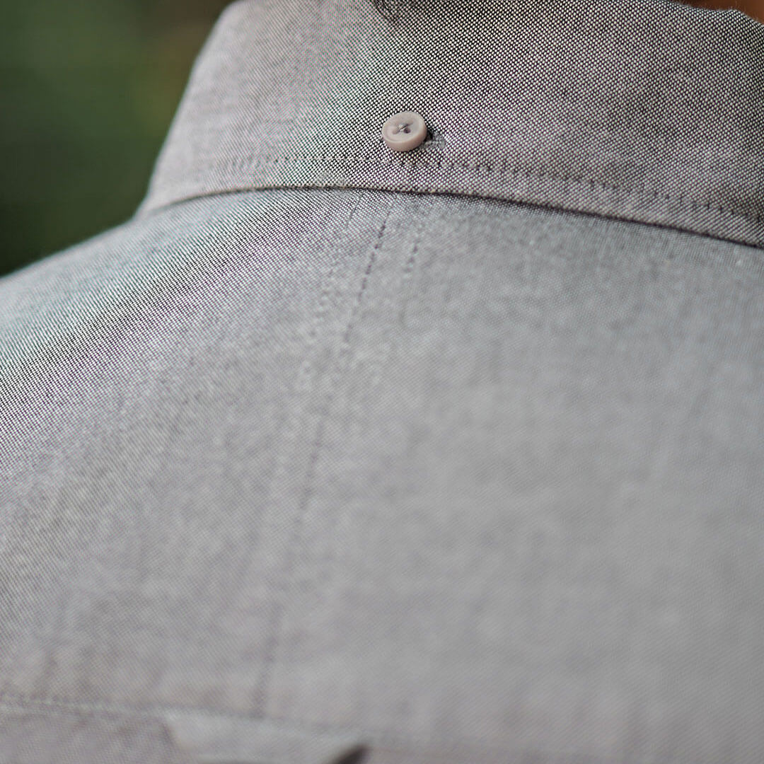 Regal Oxford Solid shirt in Ash Grey - Image 7