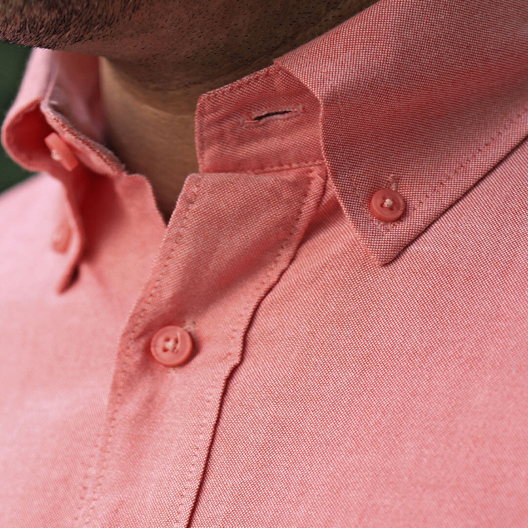 Regal Oxford Solid shirt in Flamingo - Image 9