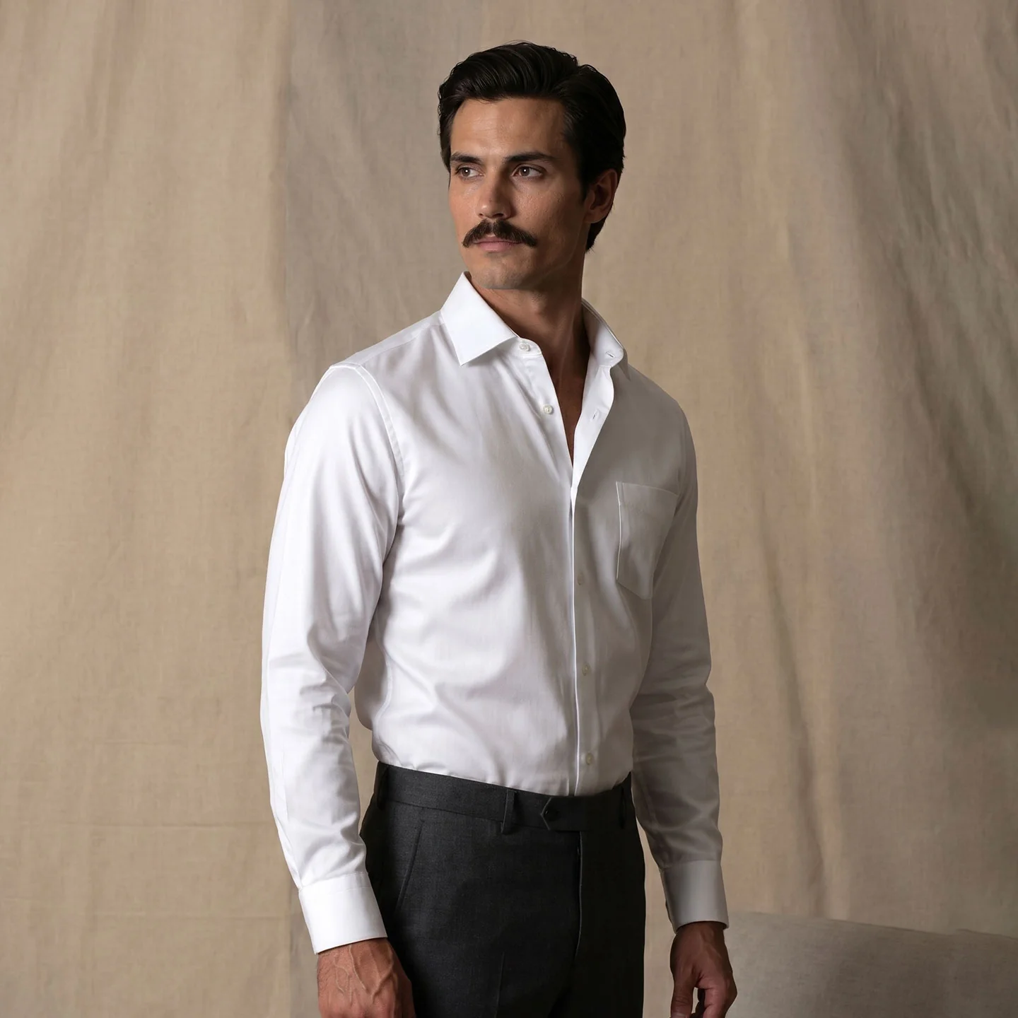 Whisper Easy To Iron Shirt In Cloud White