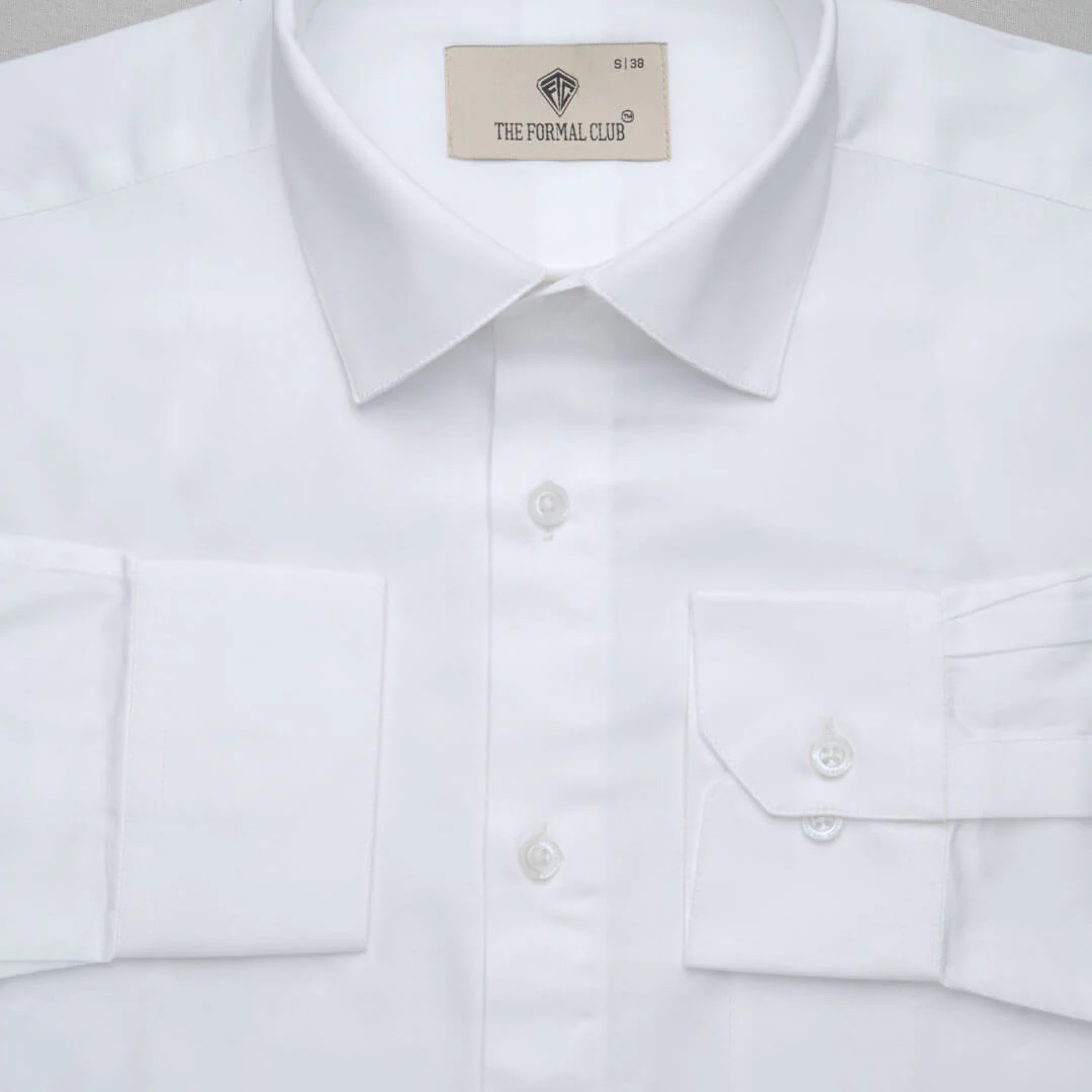 Whisper Easy To Iron Shirt In Cloud White - Image 4
