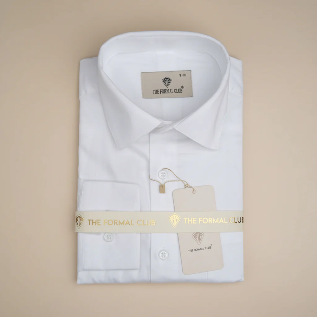 Whisper Easy To Iron Shirt In Cloud White - Image 9